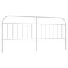 vidaXL Metal Headboard White 200 cm