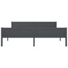 vidaXL Bed Frame without Mattress Solid Pinewood Grey 180x200 cm Super King