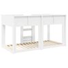 vidaXL Bunk Bed for Kids White 90 x 200 cm Engineered Wood