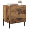 vidaXL Bedside Cabinet Old Wood 40 x 35 x 47.5 cm Engineered Wood