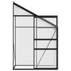 vidaXL Greenhouse Anthracite Aluminium 1.38 m&sup3;