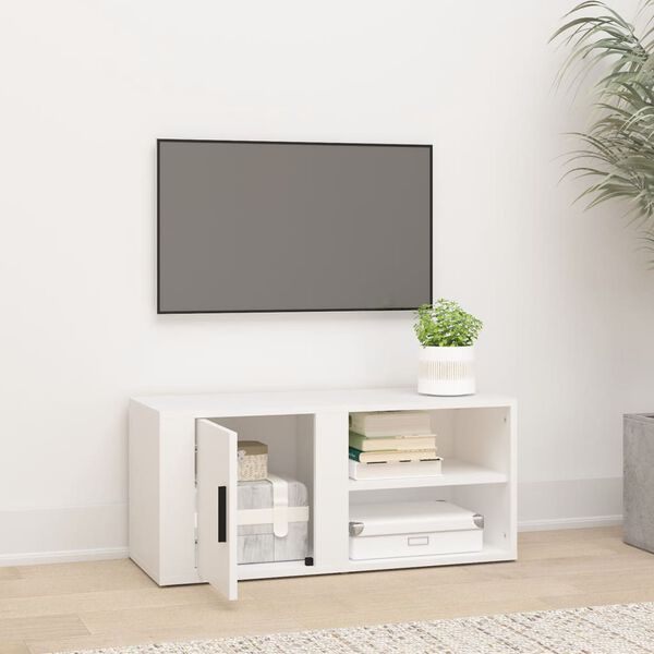 vidaXL TV Cabinet White 80x31,5x36 cm Engineered Wood