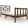 vidaXL Bed Frame without Mattress Honey Brown Solid Wood 100x200 cm