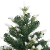 vidaXL Artificial Hinged Christmas Tree with Flocked Snow 240 cm