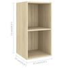 vidaXL Wall-mounted TV Cabinet Sonoma Oak 37x37x72 cm Engineered Wood