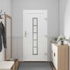 vidaXL Front Door White PVC