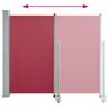 vidaXL Patio Retractable Side Awning 120x300 cm Red