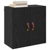 vidaXL Wall Cabinet Black oak 60 x 31 x 60 cm Engineered wood