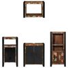 vidaXL Bathroom Furniture Set with Drawer 4 pcs Solid Reclaim Wood
