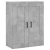 vidaXL Wall Mounted Cabinet Concrete Grey 69.5x34x90 cm Engineered Wood