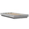 vidaXL Bed Frame without Mattress Grey Sonoma 90x190 cm Single