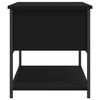 vidaXL Storage Bench Black 70x42.5x47 cm Engineered Wood