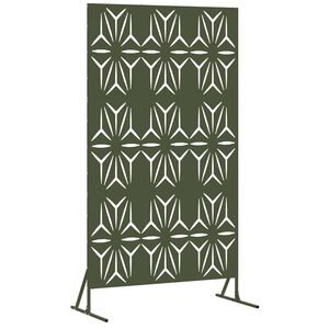 vidaXL Privacy Screen 100 x 50 x 180 cm Steel Olive Green