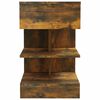vidaXL Bedside Cabinet Smoked Oak 40x35x65 cm Engineered Wood