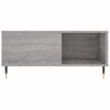 vidaXL Coffee Table Grey Sonoma 80x80x36.5 cm Engineered Wood