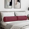 vidaXL Bolster Pillows 2 pcs Wine Red Ø 25 x 70 cm Fabric