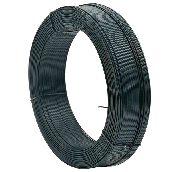 vidaXL Fence Binding Wire 250 m 2.3/3.8 mm Steel Blackish Green