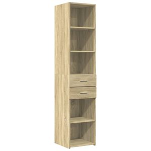 vidaXL Highboard Sonoma Oak 40x42.5x185 cm Engineered Wood