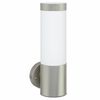 vidaXL Outdoor Wall Light Silver 12 x 8.5 x 27 cm