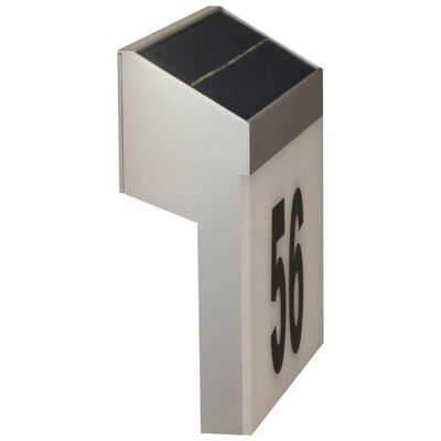 Luxform Solar LED House Number Wall Light Cornwall White 34106