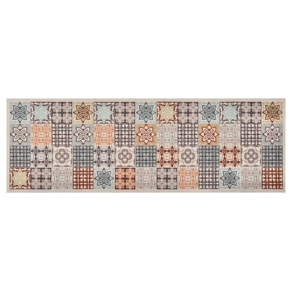vidaXL Kitchen Carpet Washable Mosaic Colour 45x150 cm