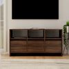 vidaXL TV Cabinet Brown Oak 102x37.5x52.5 cm Engineered Wood