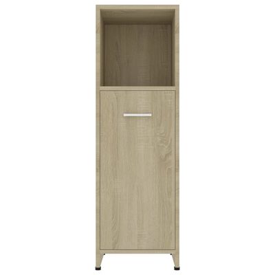 vidaXL Bathroom Cabinet Sonoma Oak 30x30x95 cm Engineered Wood