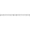 vidaXL Garden Fence with Spear Top Steel 1506x100 cm Black