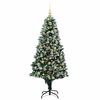 vidaXL Artificial Christmas Tree with 300 LEDs with Stand Green 180 cm