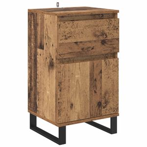 vidaXL Sideboard with Drawer Old wood 35 x 40 x 70 cm Engineered wood