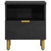 vidaXL Bedside Cabinet Black 40x33x46 cm Engineered Wood