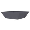 vidaXL Garden Planter Anthracite 50 x 50 x 15 cm Cold-rolled Steel