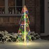 vidaXL Christmas Tree with 100 LEDs Multicolour 120 cm Acrylic