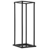 vidaXL Firewood Rack with Base Black 37x37x113 cm Steel