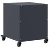 vidaXL Bedside Cabinet Anthracite 36x39x43.5 cm Steel