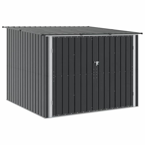 vidaXL Bike Shed 3 pcs Anthracite 215 x 206 x 157 cm Metal