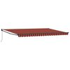 vidaXL Retractable Awning Orange and Brown 500 x 300 cm
