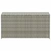 vidaXL Garden Storage Box Poly Rattan 100x50x50 cm Grey