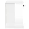 vidaXL Bedside Cabinets 2 pcs High Gloss White 43x36x50 cm