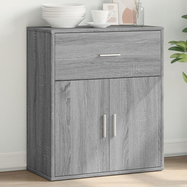 vidaXL Sideboard Grey Sonoma 60x31x70 cm Engineered Wood