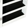 vidaXL Mirror Jewellery Cabinet with LED Lights Wall Mounted White