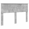 vidaXL Bed Frame Concrete Grey 140 x 190 cm Engineered Wood