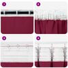 vidaXL Blackout Curtains with Rings 2 pcs Wine Red 225 x 140 cm