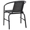 vidaXL Garden Chairs 6 pcs Plastic Rattan and Steel 110 kg