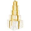 vidaXL Christmas LED Gift Box Stack 250 LEDs Warm White