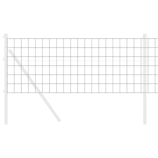 vidaXL Euro Fence Grey 0.6 x 50 m PVC-coated iron