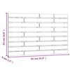 vidaXL Wall Headboard White 81x3x63 cm Solid Wood Pine