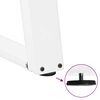 vidaXL Dining Table Legs U-Shaped 2 pcs White 50x(72-73) cm Steel