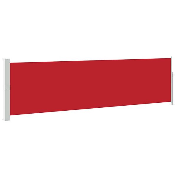 vidaXL Patio Retractable Side Awning 140x500 cm Red