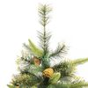vidaXL Artificial Hinged Christmas Tree with Cones 240 cm